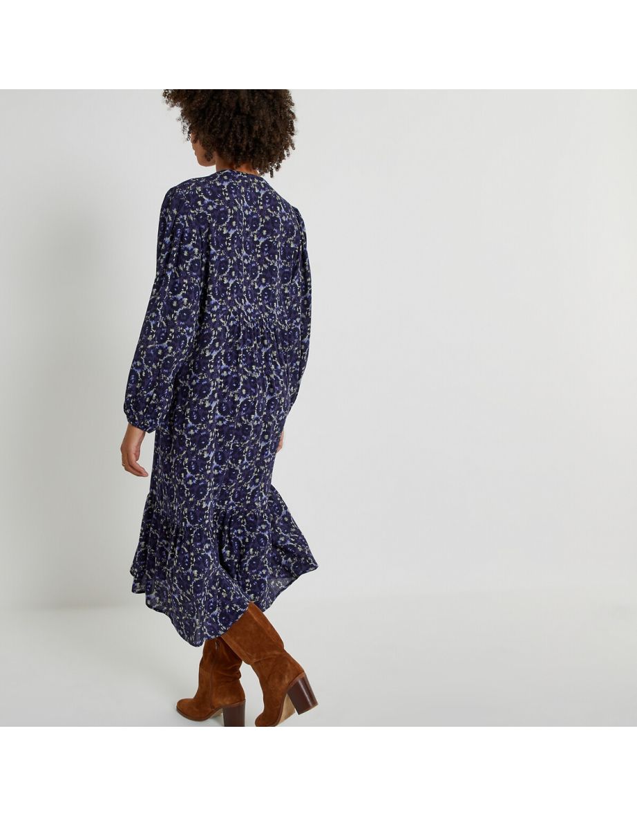 Printed Full Midi Dress - 3