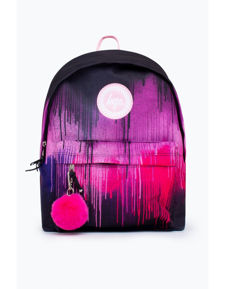 Hype Purple & Pink Drip Backpack 