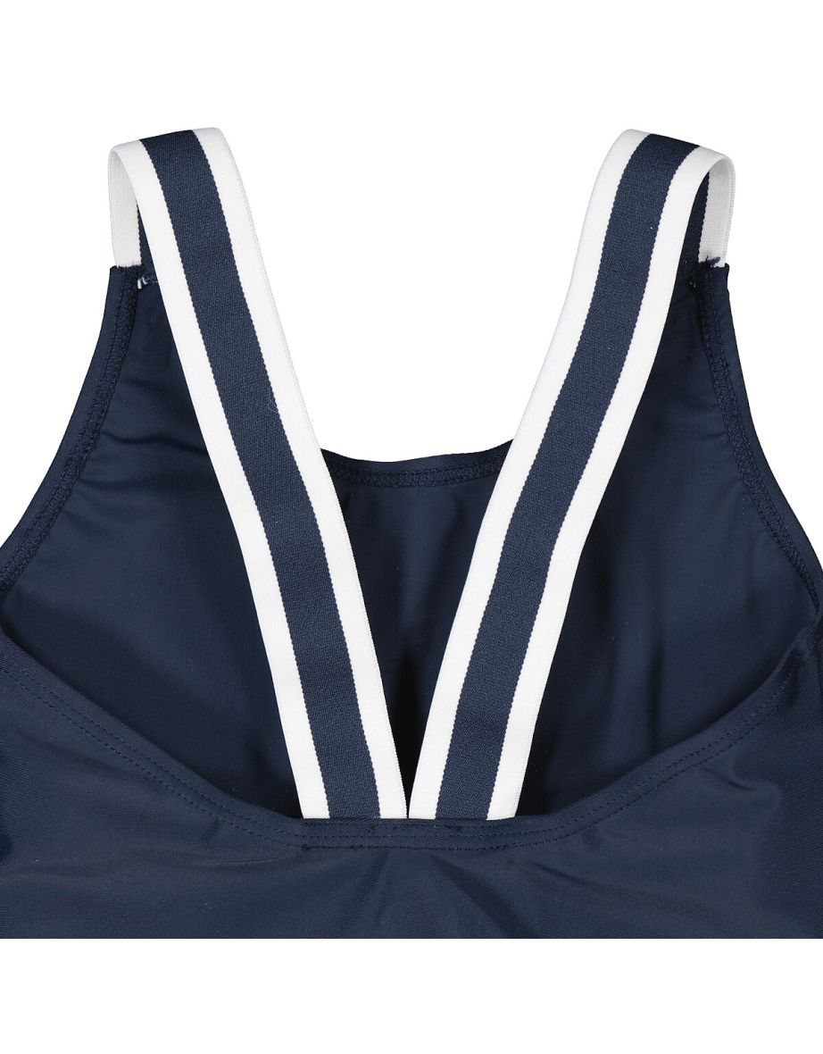 Slogan Print Sports Swimsuit - 3