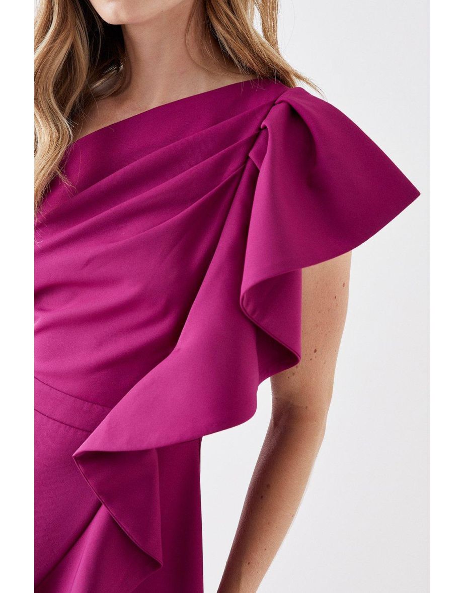 Ruffle One Shoulder Dress - 3