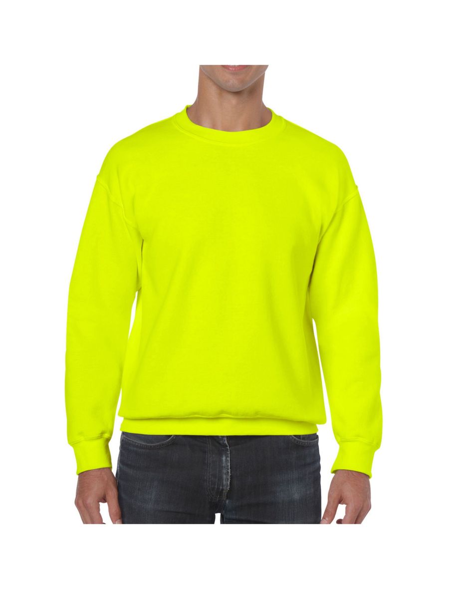 Gildan Mens Heavy Blend Sweatshirt - Safety Green