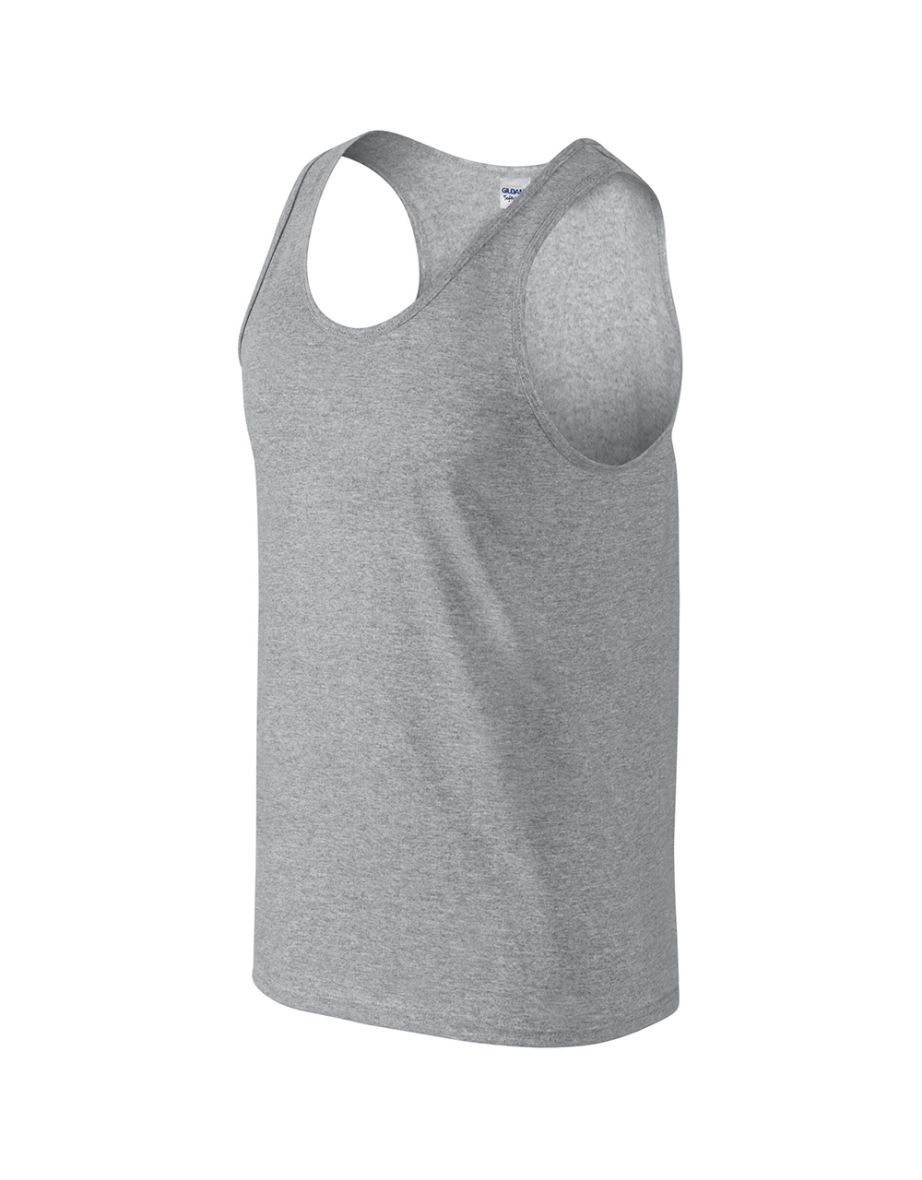 Gildan Mens Softstyle® Tank Vest Top - Sport Grey - 2
