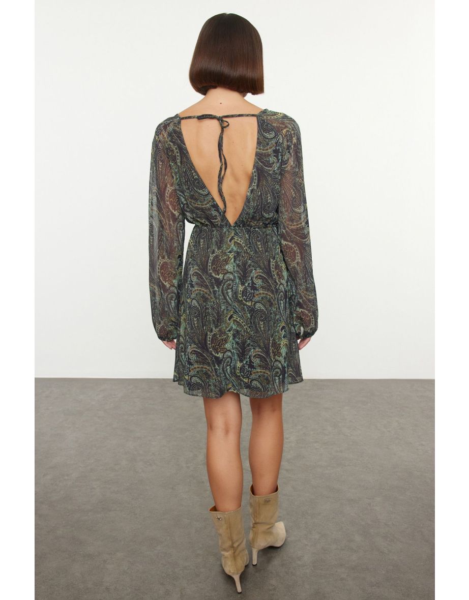 Mint Ethnic Mini Woven Dress - 4
