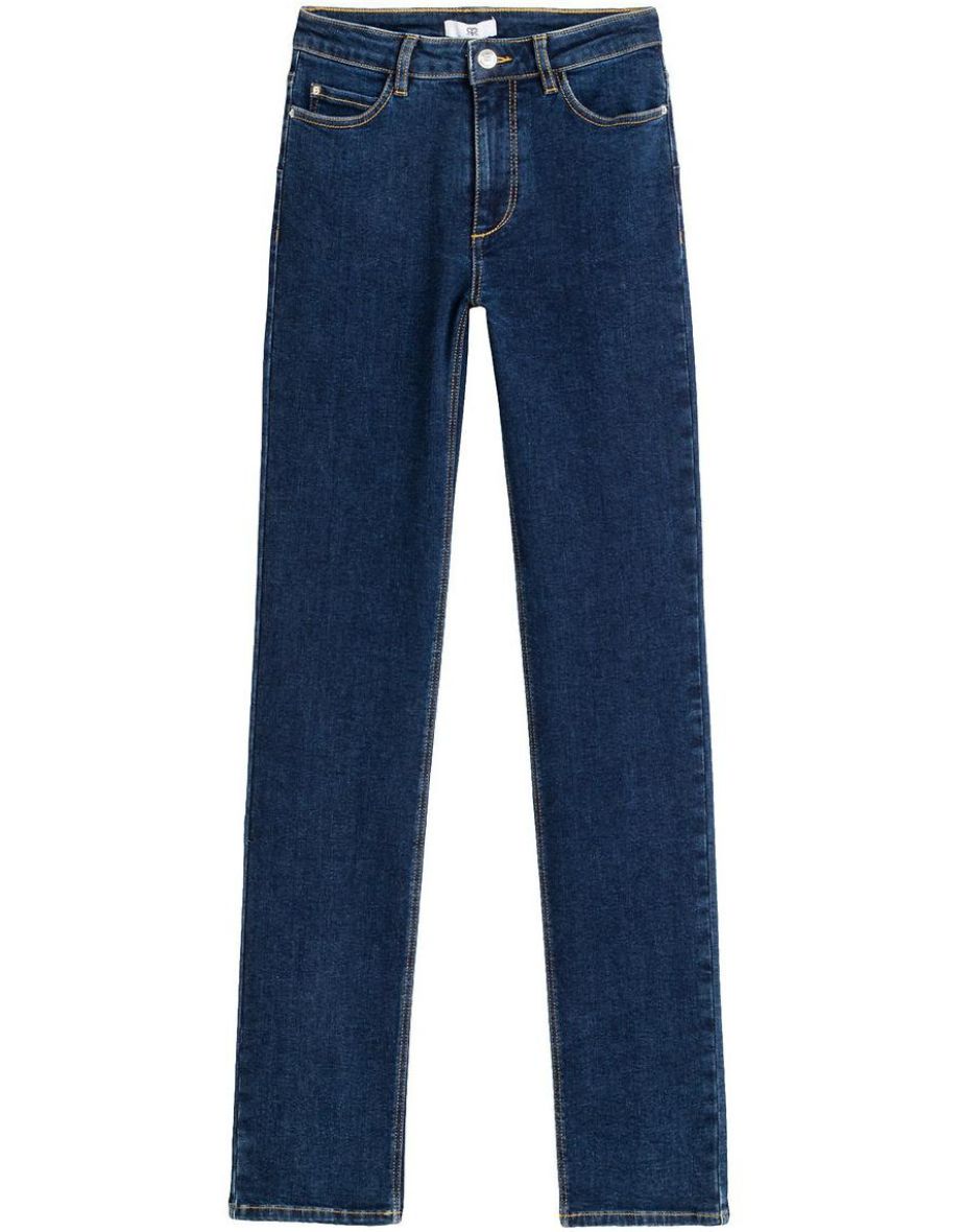 Straight Push-Up Jeans for Maximum Comfort, Mid Rise Length 31.5''