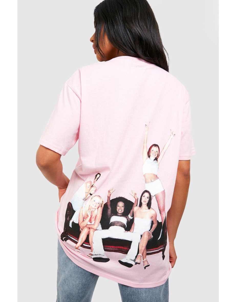 Spice Girls Oversized Band T-shirt - pink