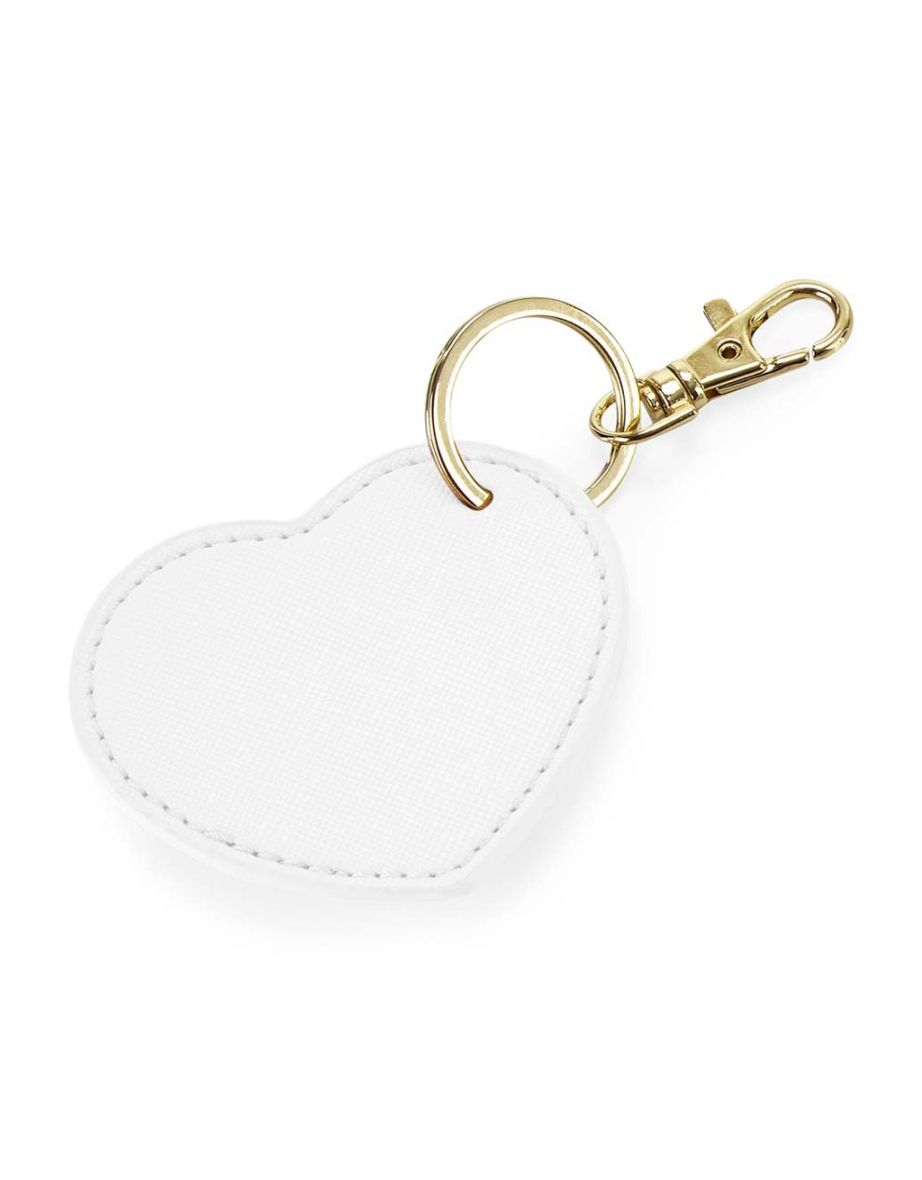 Bagbase Boutique Heart Key Clip - Soft White