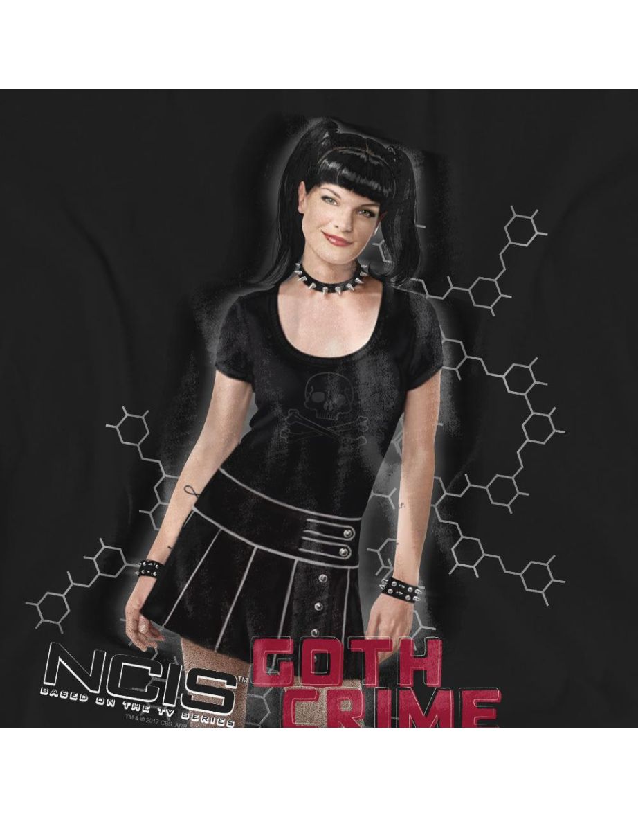 NCIS Unisex Adult Goth Crime Fighter T-Shirt - Black - 3