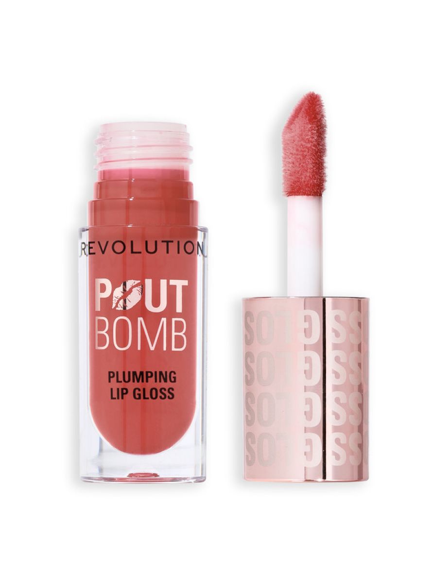 Revolution Pout Bomb Plumping Gloss Melba Warm Peach