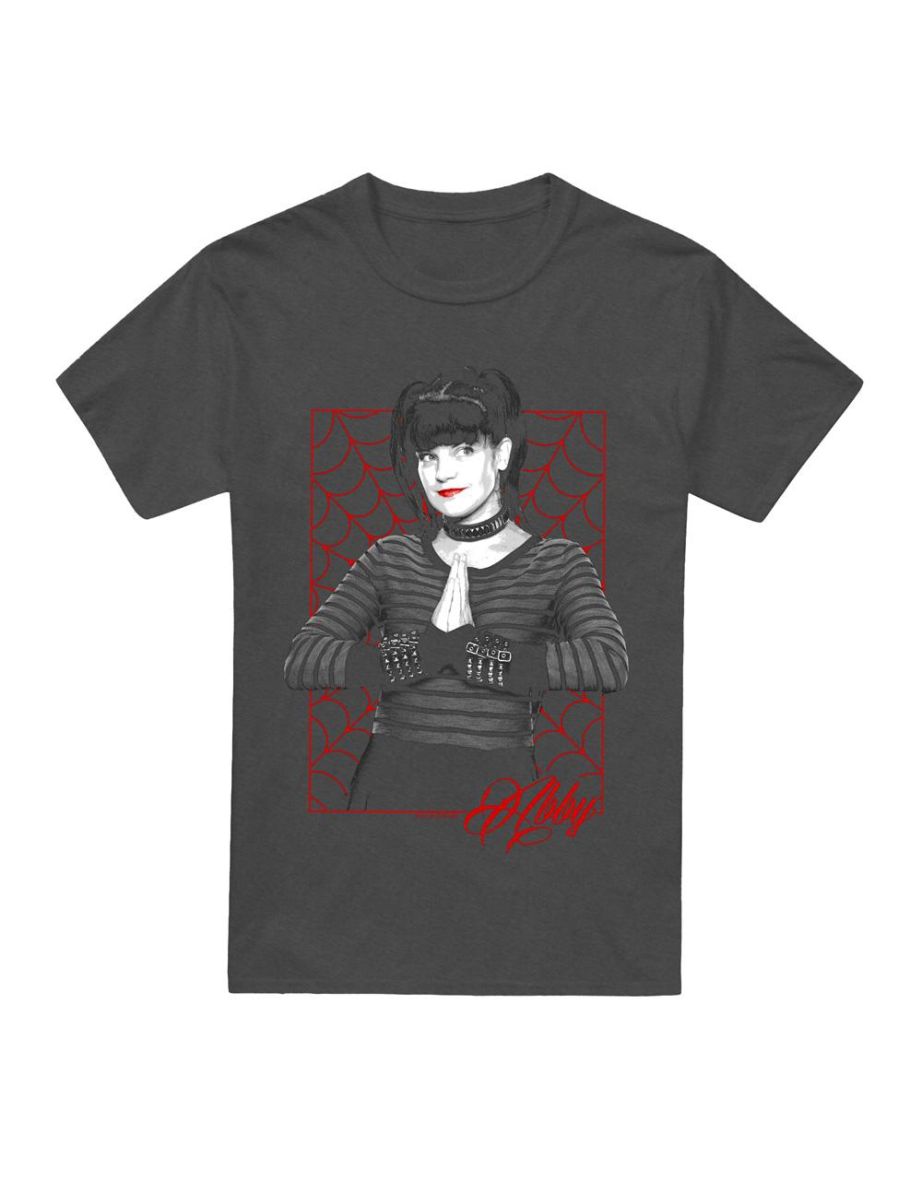 NCIS Unisex Adult Abby Web T-Shirt - Charcoal