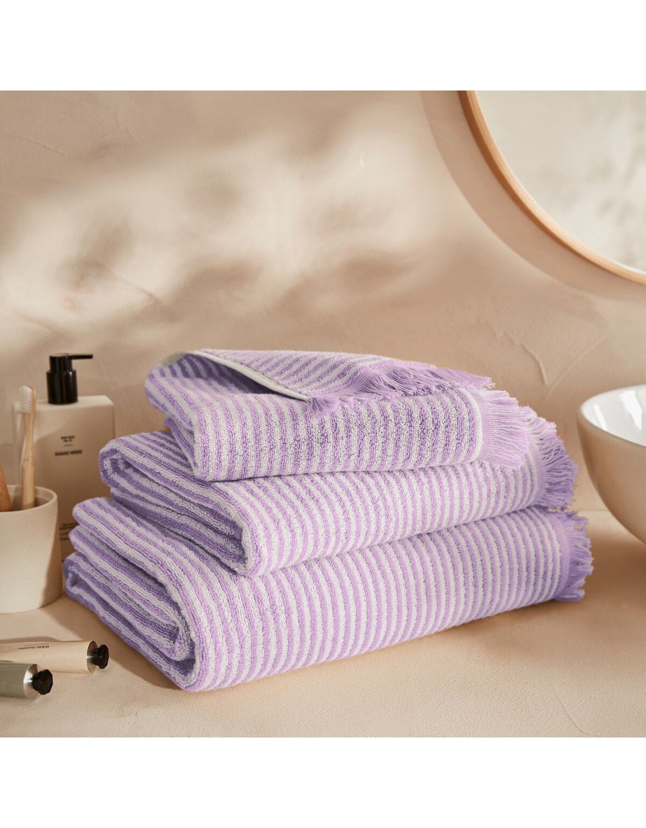 Malo Striped 100% Cotton Bath Sheet - 3