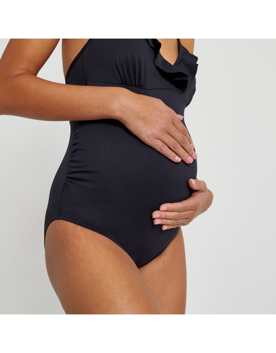 Backless Maternity Swimsuit - 5