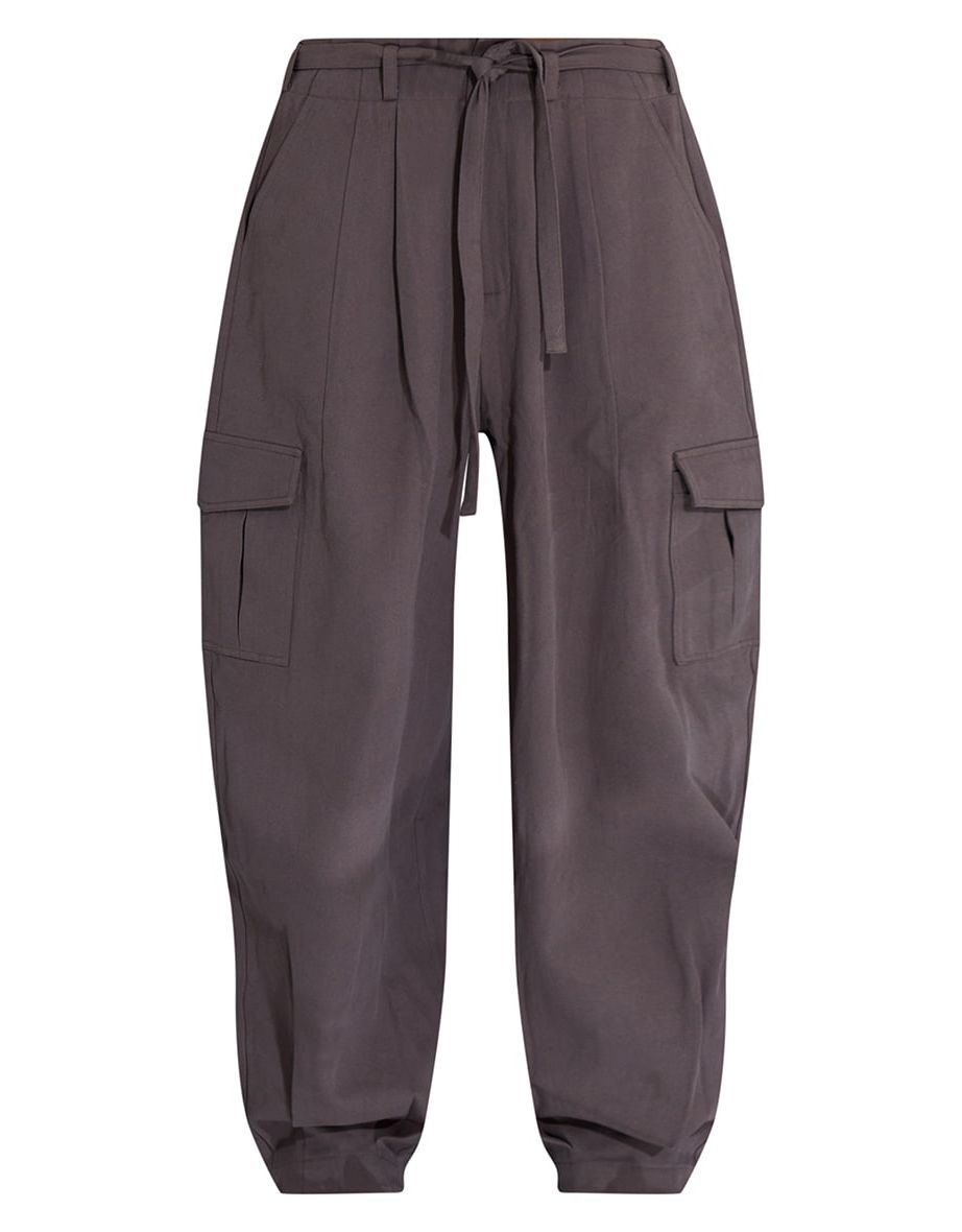 Grey Baggy Low Rise 90’s Cargo Trousers - 4