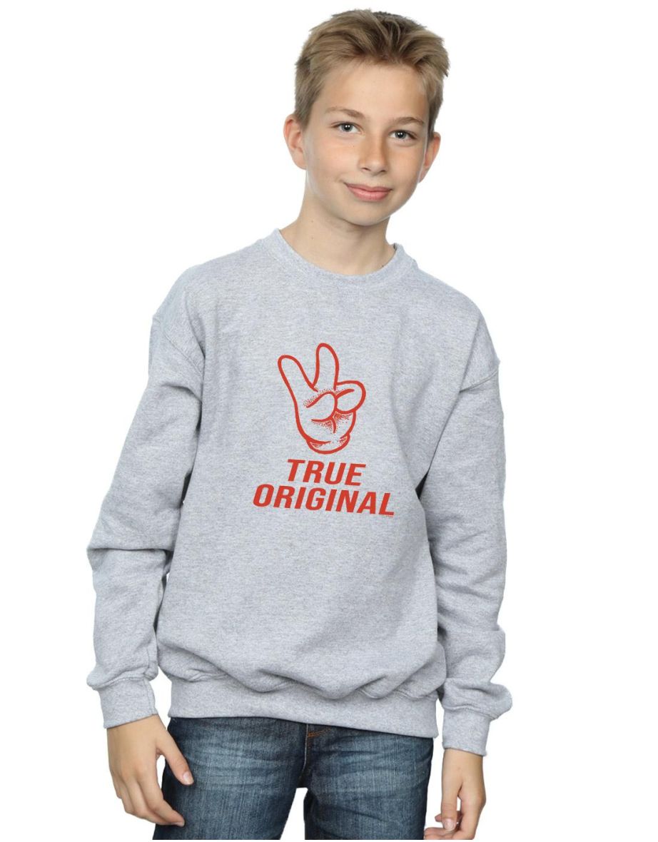 Disney Boys Mickey Mouse True Original Sweatshirt - Sports Grey