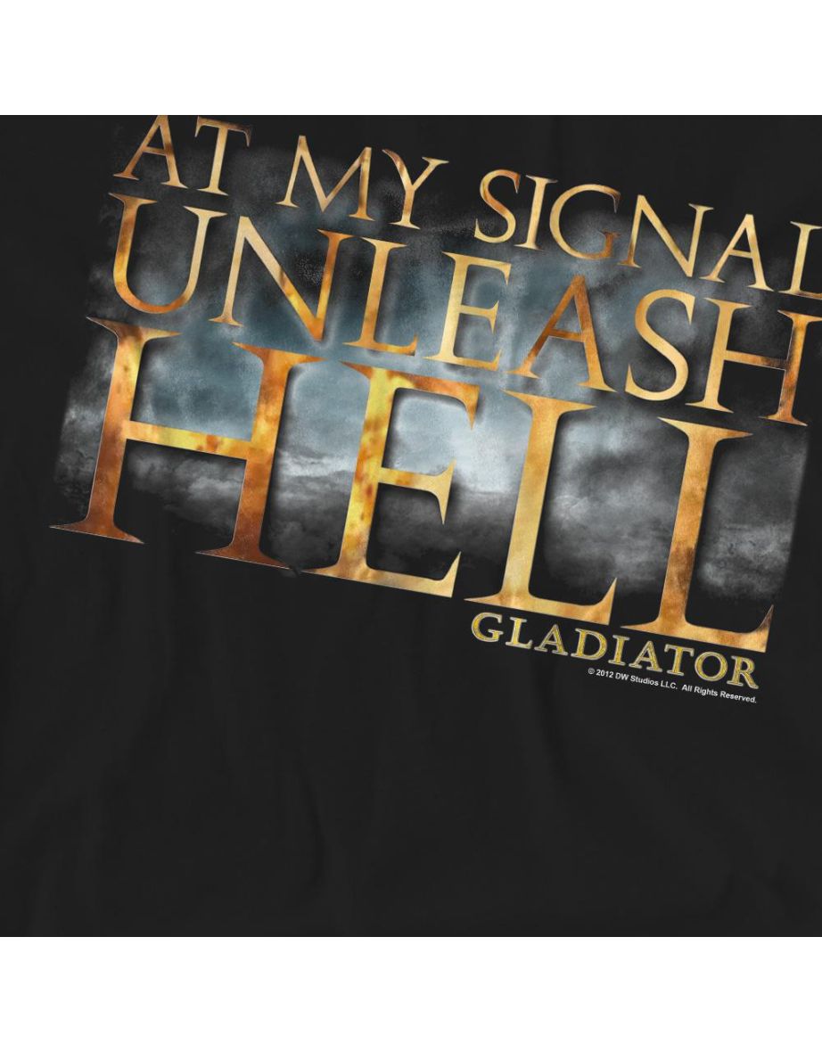 Gladiator Unisex Adult Unleash Hell T-Shirt - Black - 3
