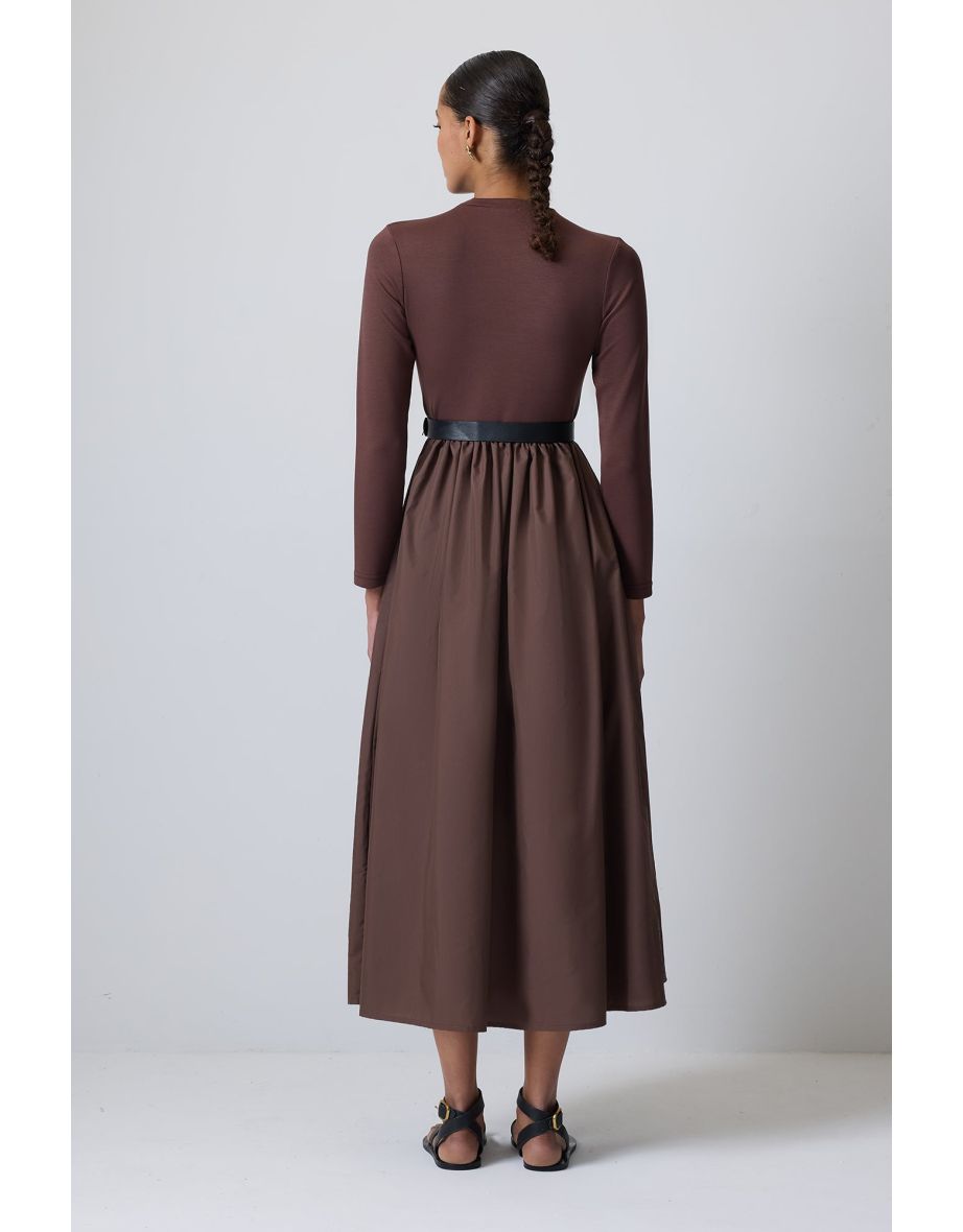 PLEATED DETAILED DRESS - 3