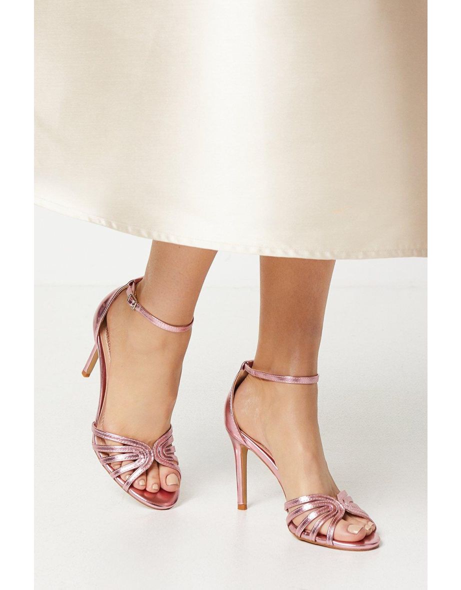 Tilda Lattice Front High Heeled Sandals