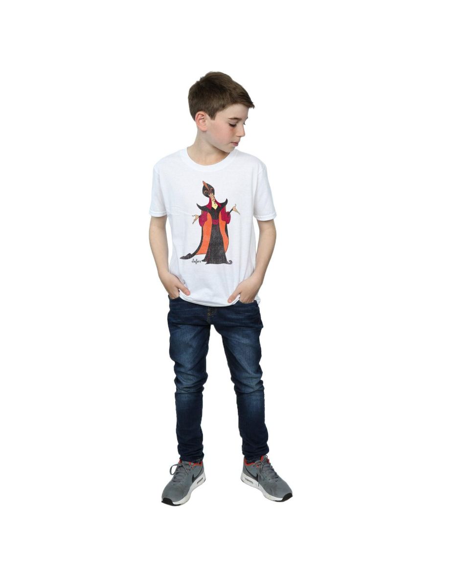 Disney Boys Aladdin Classic Jafar T-Shirt - White - 3