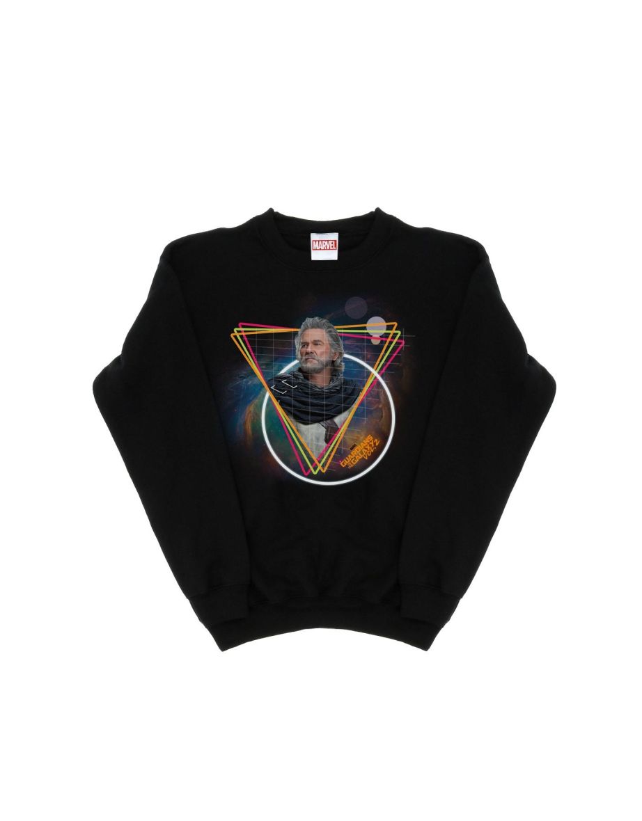 Marvel Boys Guardians Of The Galaxy Neon Ego Sweatshirt - Black