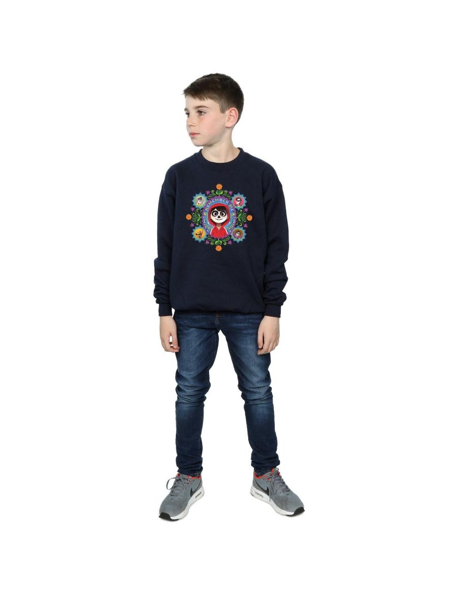 Disney Boys Coco Remember Me Sweatshirt - Navy Blue - 3