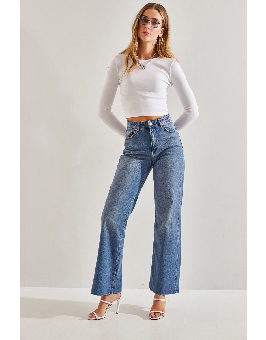 Women's Laser Cut Palazzo Pants