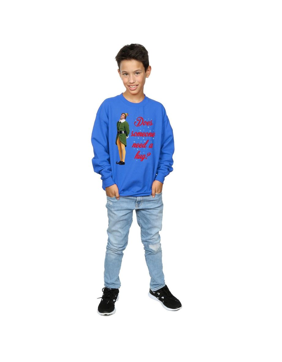 Elf Boys Hug Buddy Sweatshirt - Royal Blue - 3