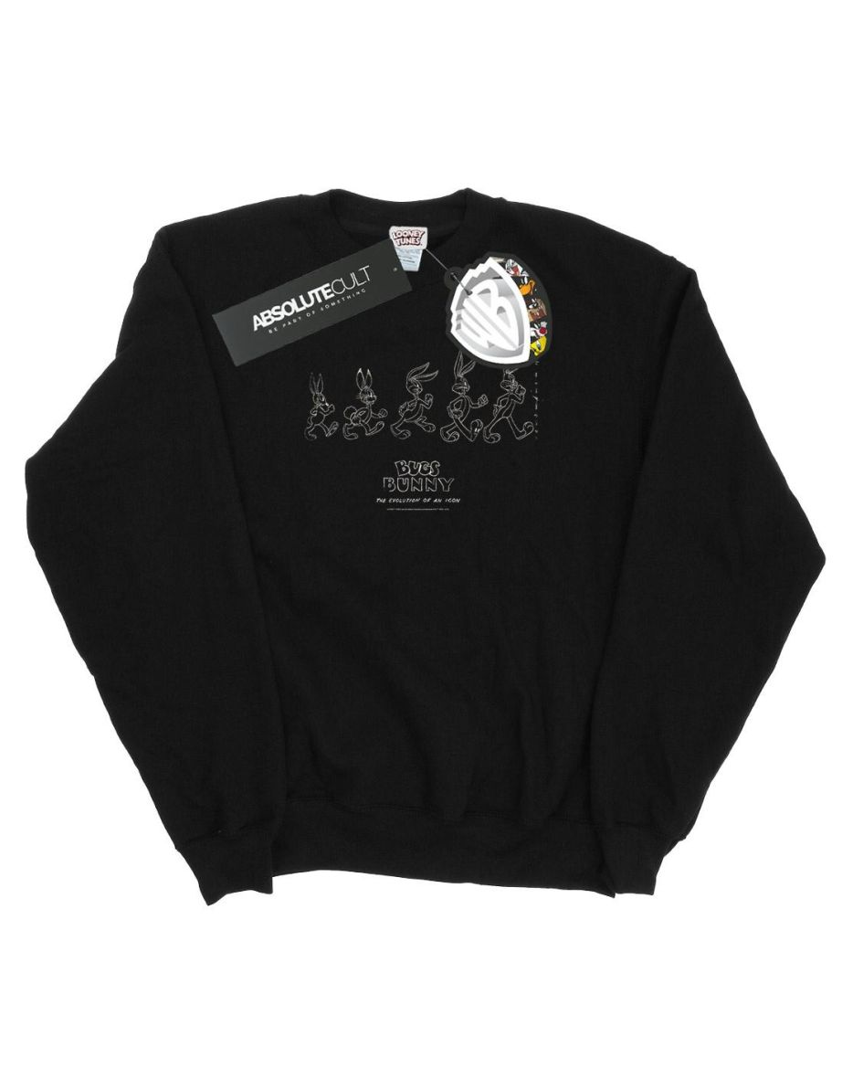 Looney Tunes Boys Bugs Bunny Evolution Sweatshirt - Black