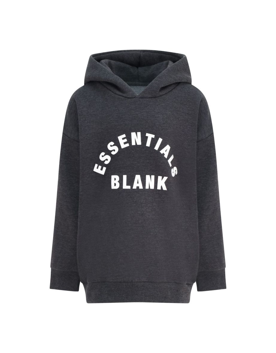 Boy's Blank Essentials Juniors Tech Fleece OTH Hoodie in Grey