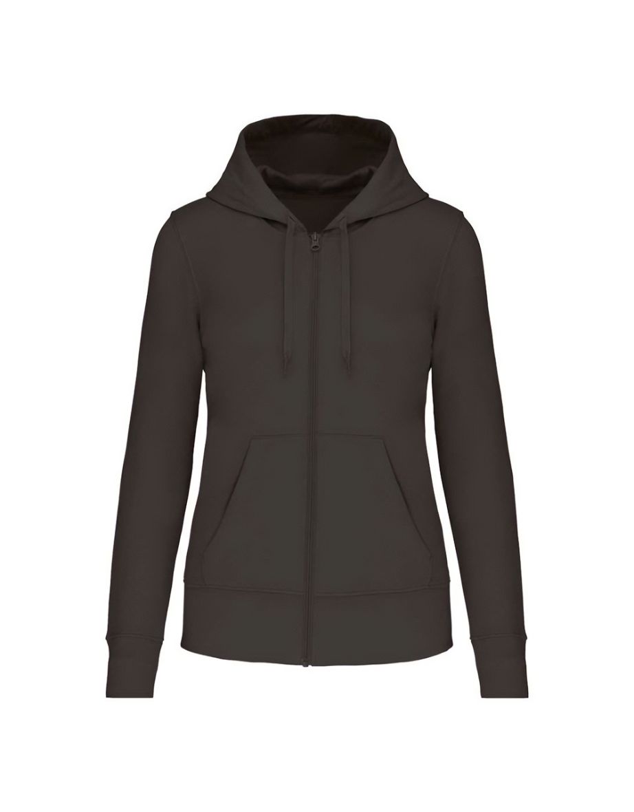 Kariban Womens/Ladies Eco Friendly Full Zip Hoodie - Dark Grey