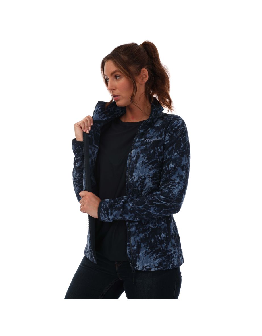 Women's Berghaus Navala Full Zip Fleece in Blue - 3