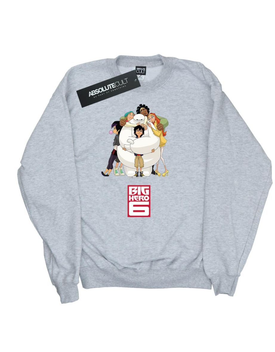 Disney Boys Big Hero 6 Baymax Hug Sweatshirt - Sports Grey