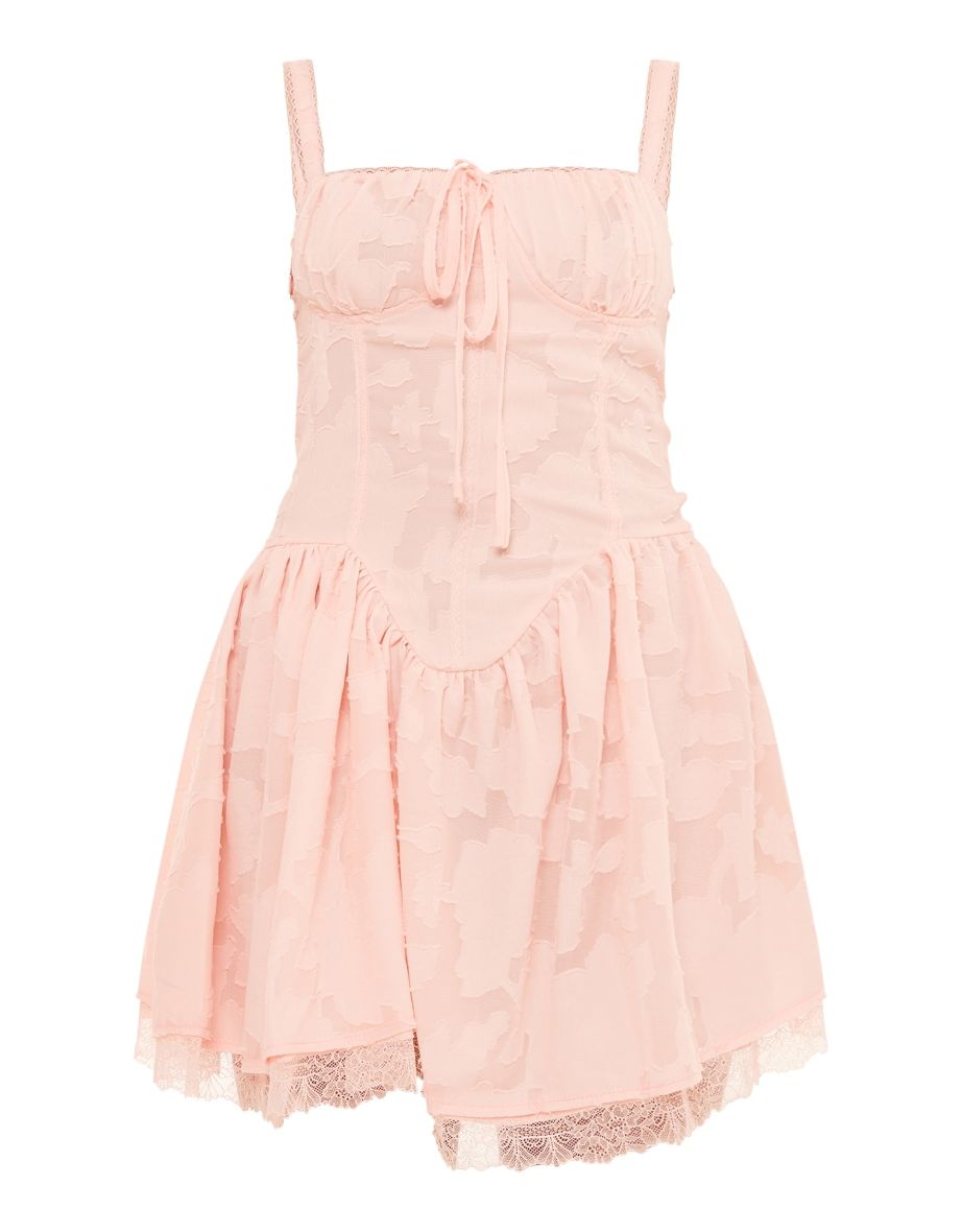 Prettylittlething Pink A-Line Mini Skater Dress - 4