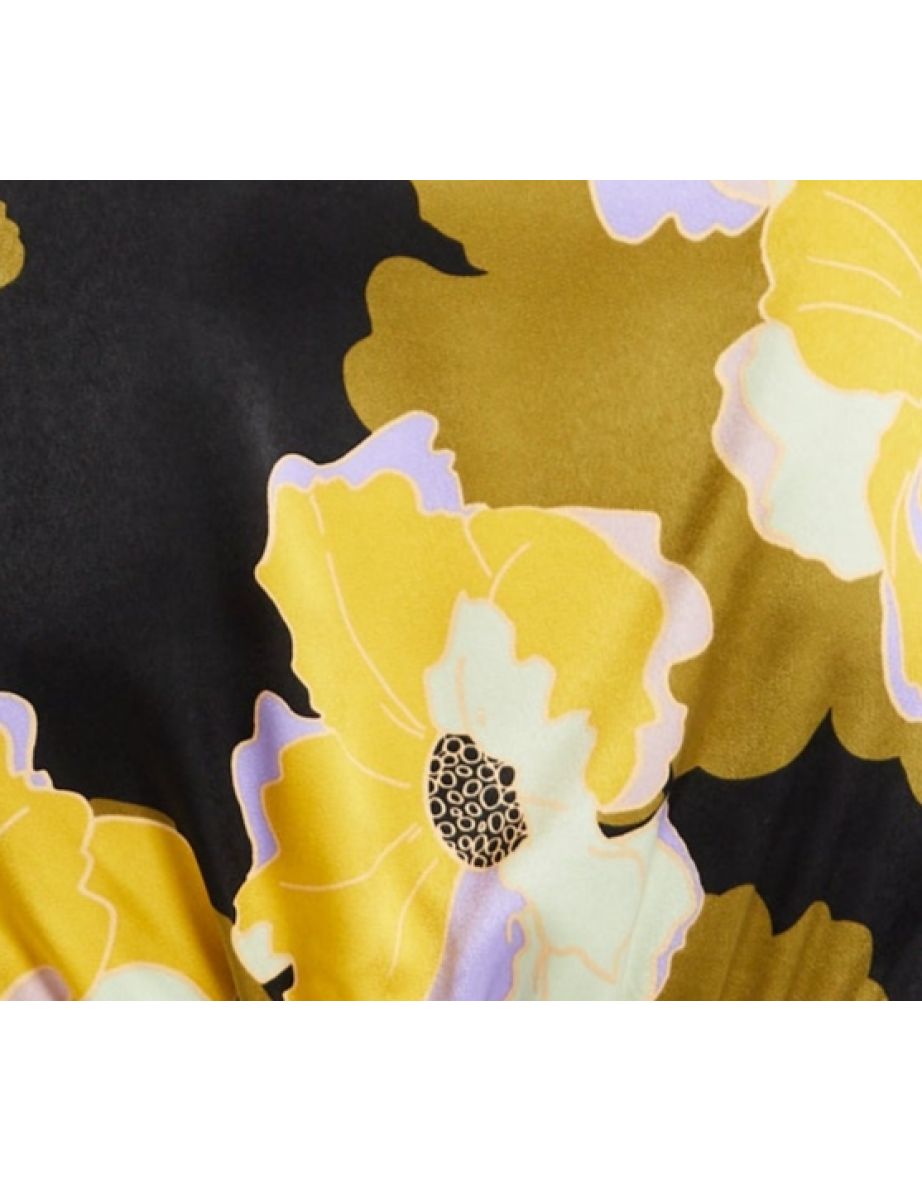 Women's Earth Tone Floral Print Structured Crop Top with Long Sleeves. - 8