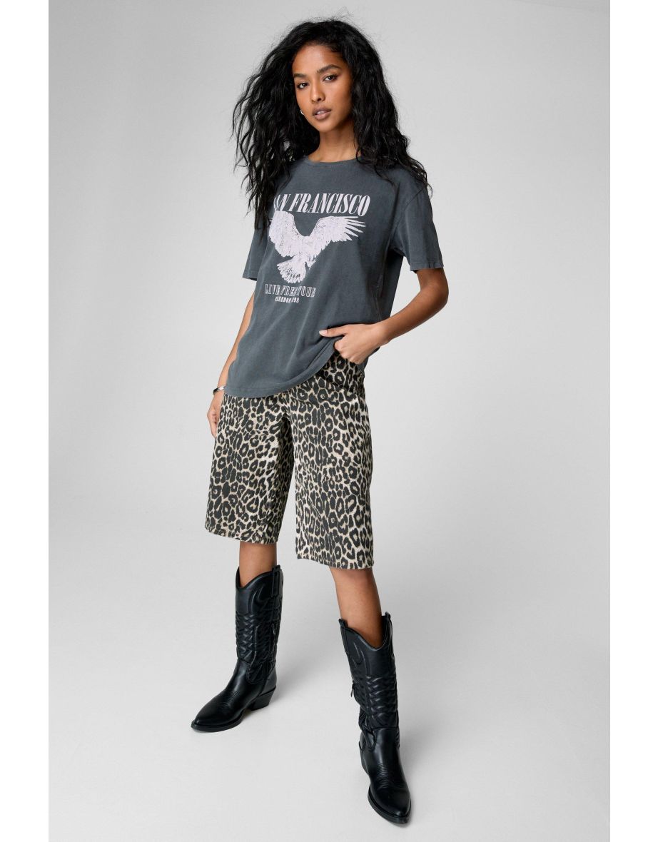 Oversized San Francisco Graphic Print T-Shirt