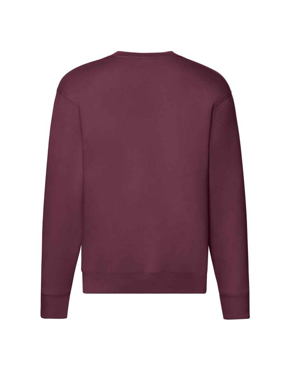 Fruit of the Loom Mens Premium Drop Shoulder Sweatshirt - Burgundy - 1