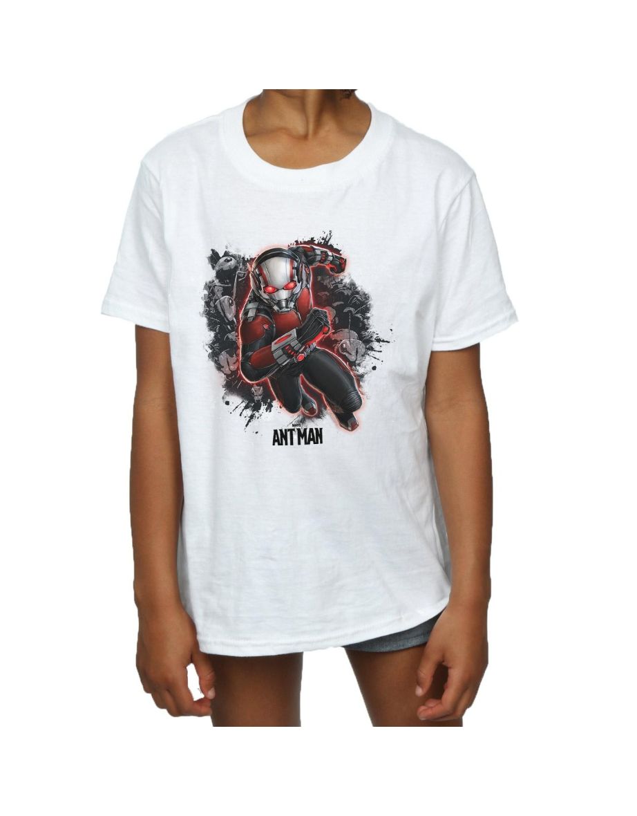 Marvel Girls Ant-Man Ants Running Cotton T-Shirt - White - 3
