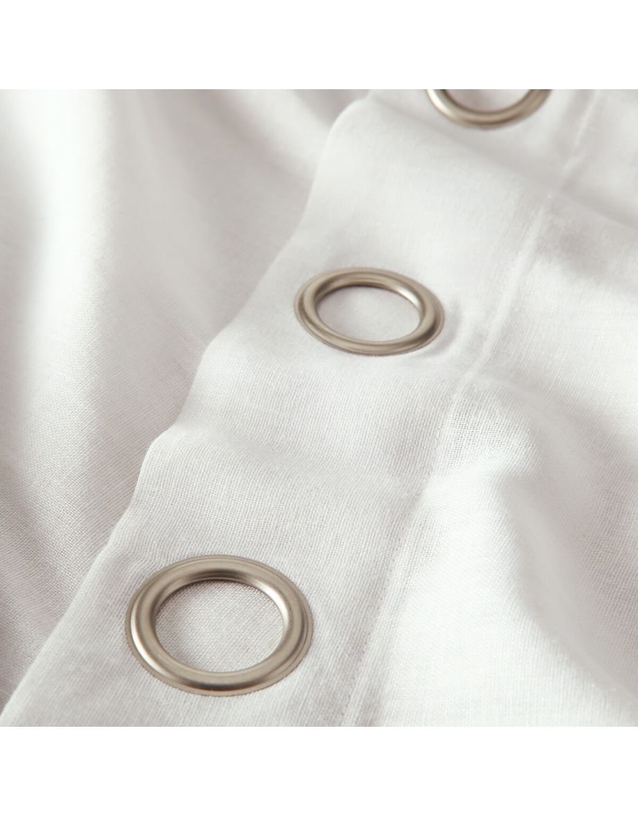 Colin Linen Curtain with Eyelets - 9