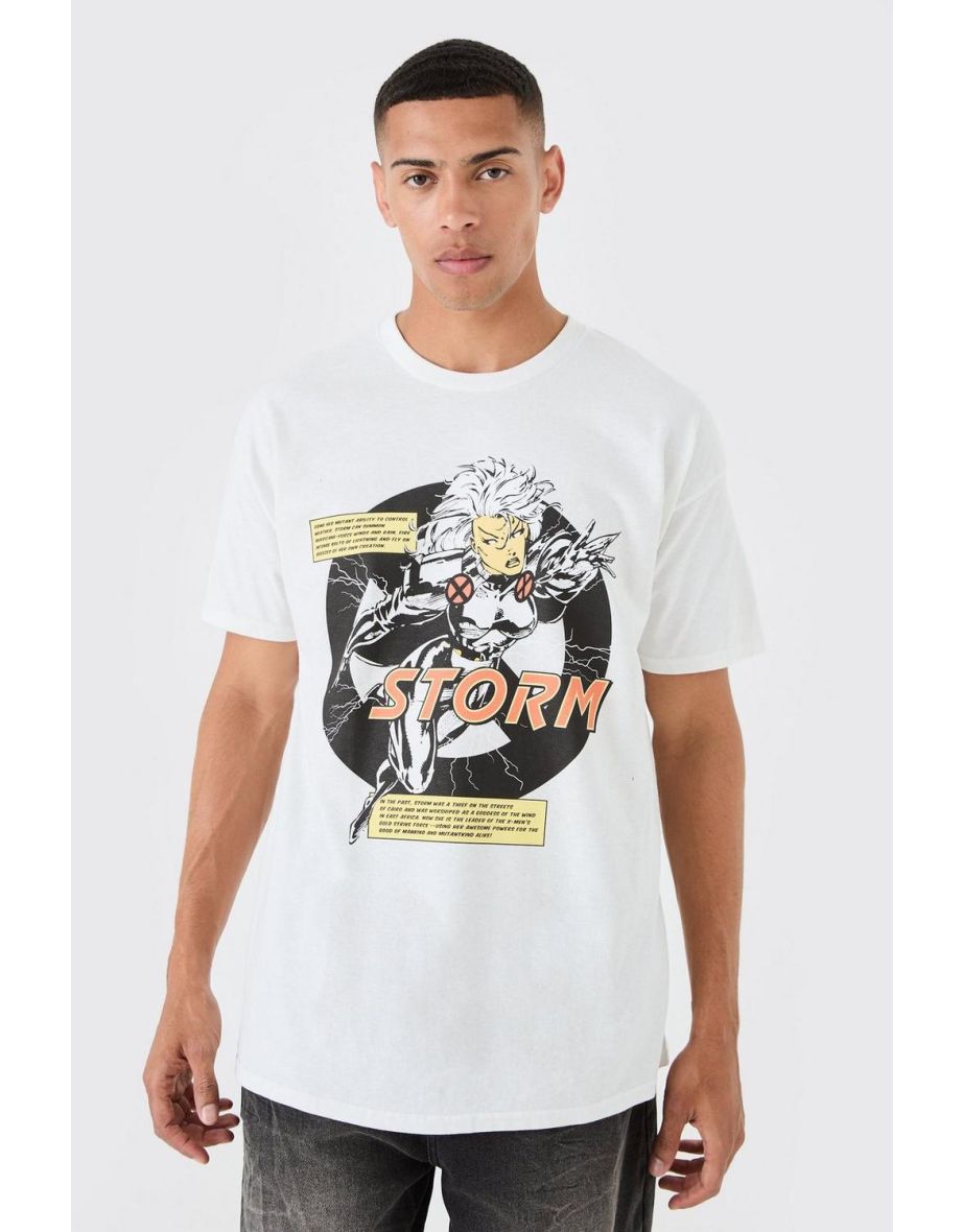 Oversized X Men Storm License T-shirt - white