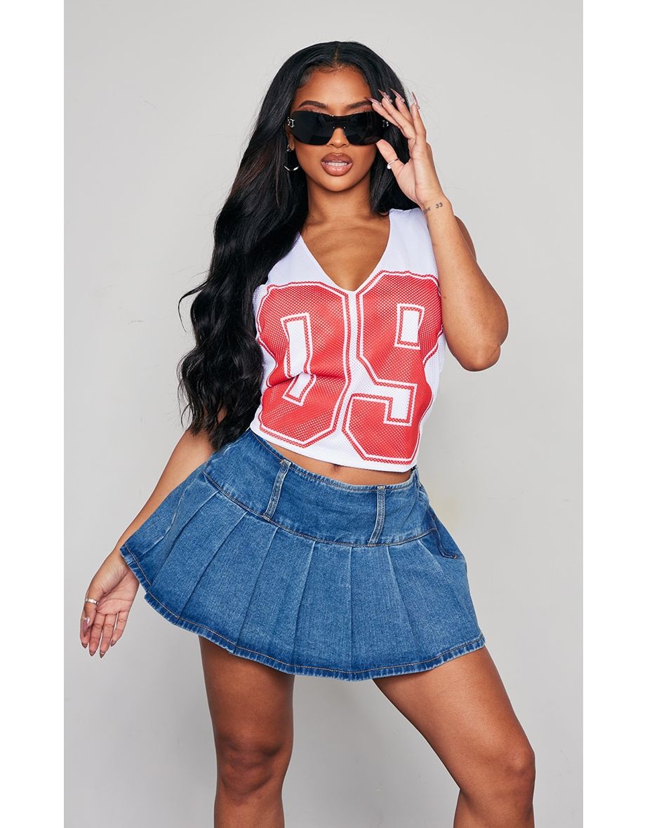 Shape White Mesh 09 Sports Vest Top