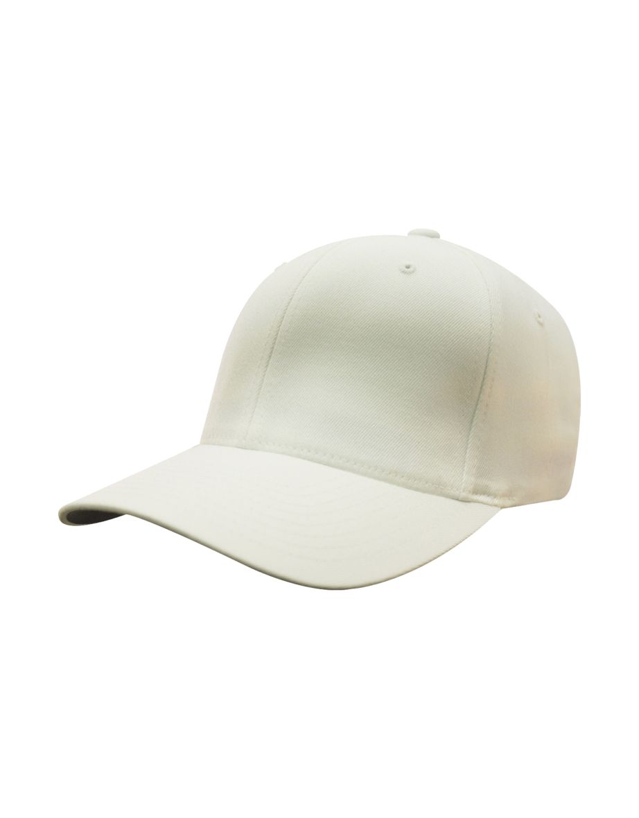 Yupoong Mens Flexfit Fitted Baseball Cap - White