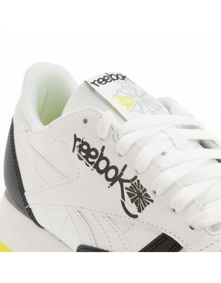 Men's Reebok Classic Leather Shoes in White - 4