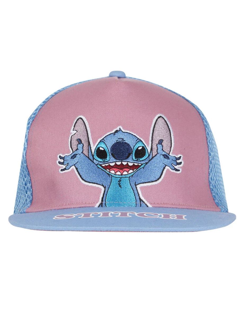Lilo & Stitch 5 Panel Trucker Cap - Blue/Pink