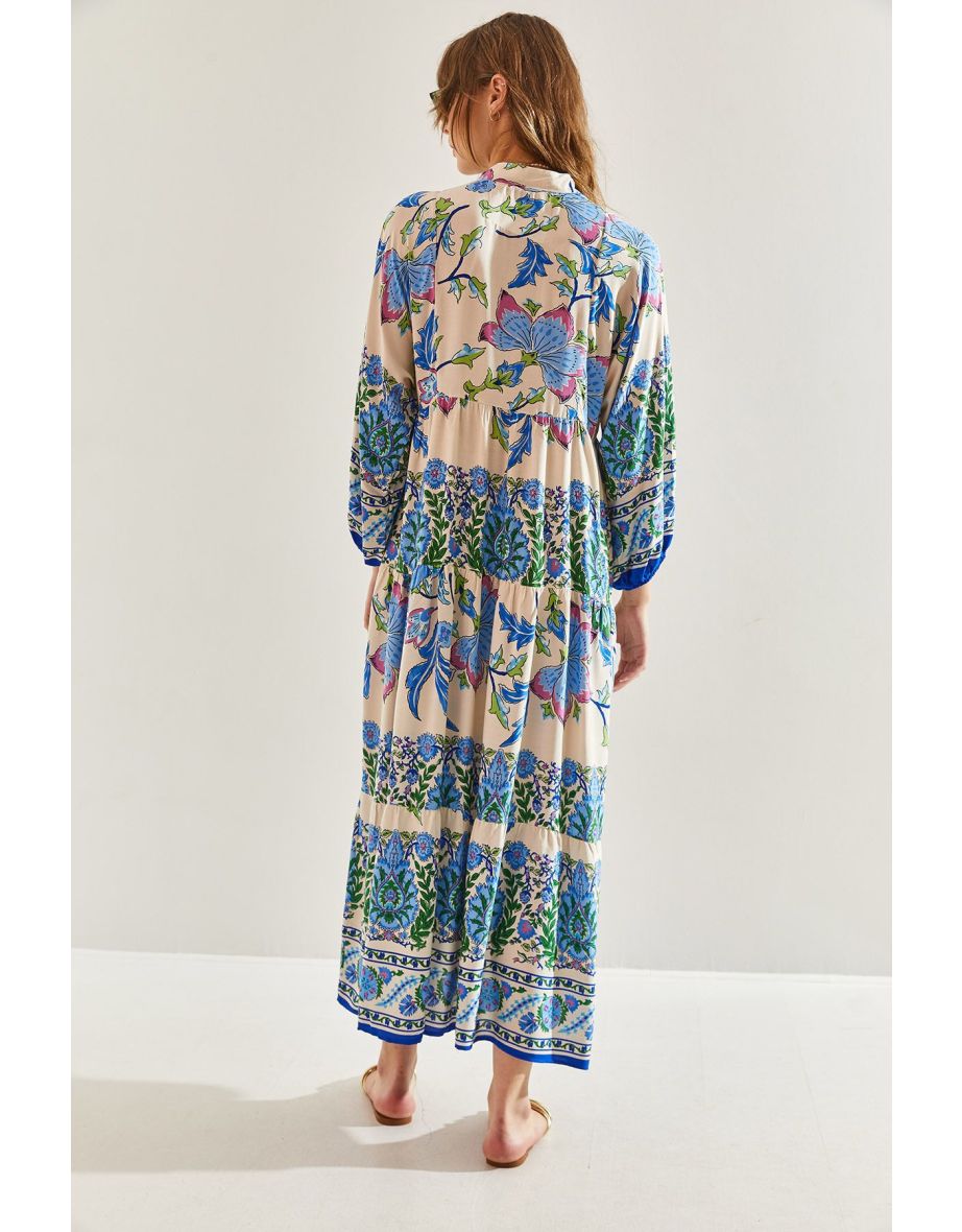 Women Multi Patterned Viscose Dress - 5