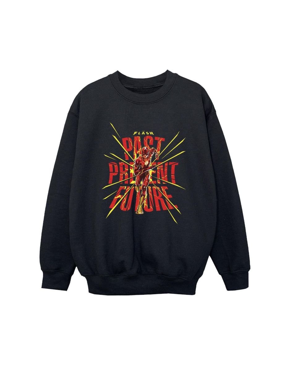 DC Comics Boys The Flash Past Present Future Sweatshirt - Black - 1