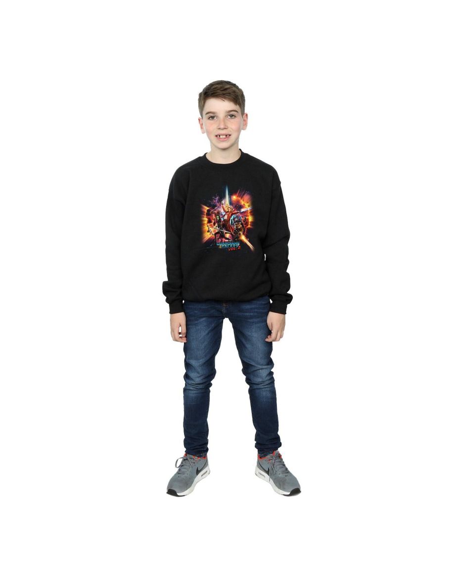 Marvel Boys Guardians Of The Galaxy Vol. 2 Team Poster Sweatshirt - Black - 3