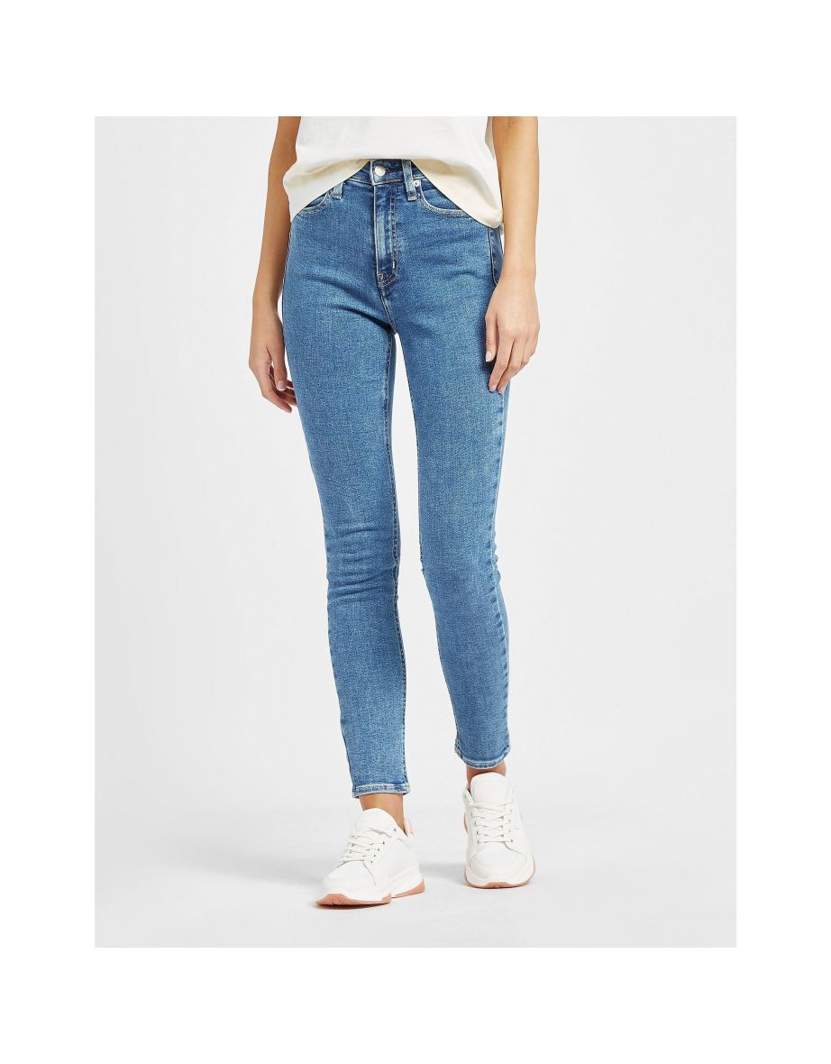 Women's Calvin Klein High Rise Skinny Jeans in Blue