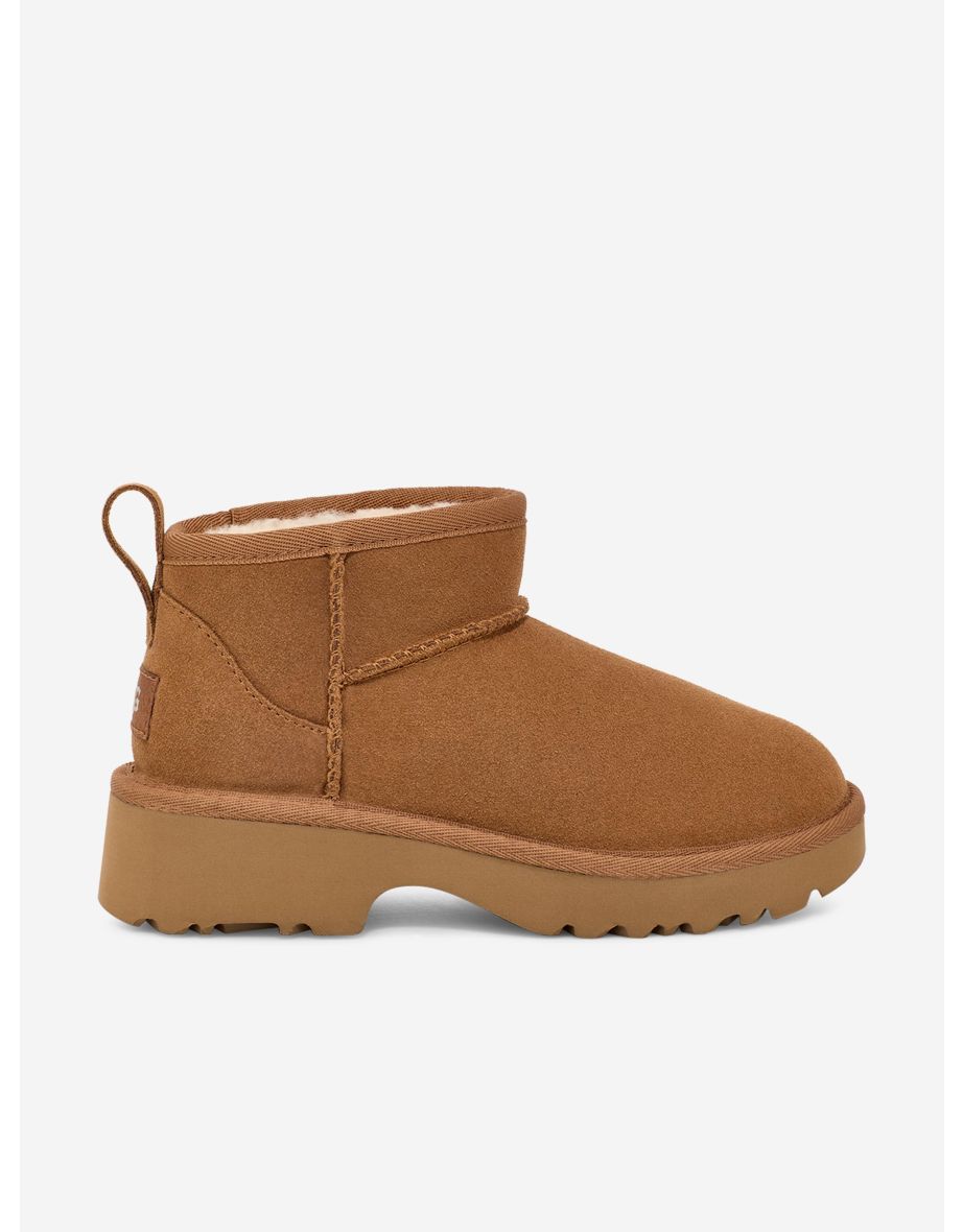 Girls Classic Ultra Mini New Heights Boots in Brown