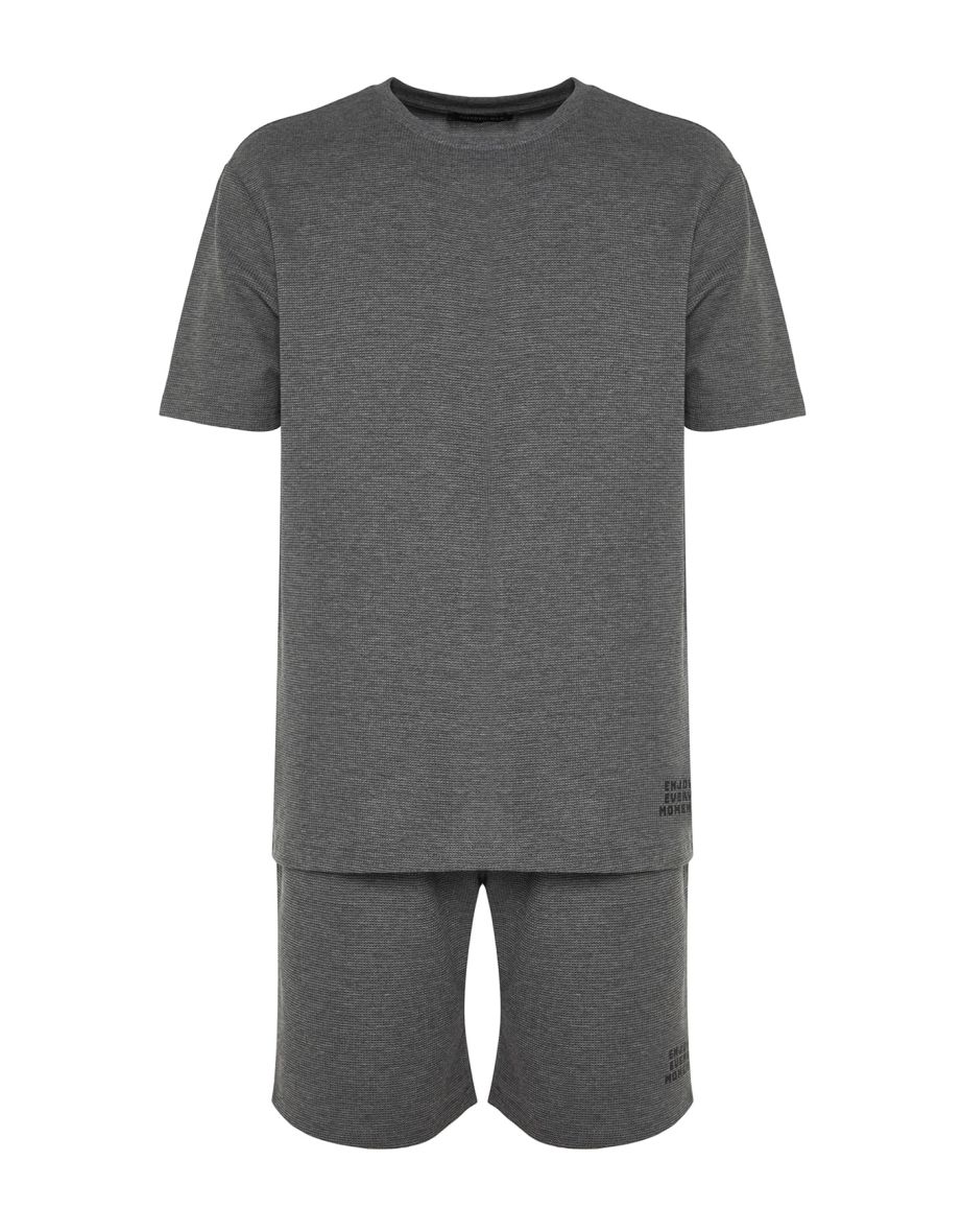 Pajama Set - Gray - Plain