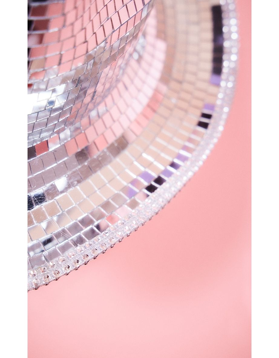 Silver Disco Cowboy Hat - 2
