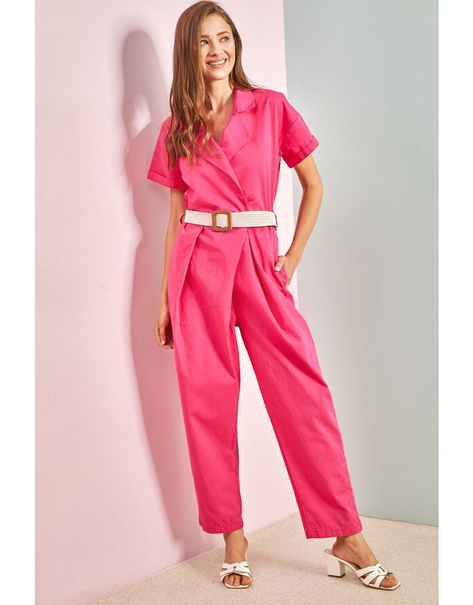 Jumpsuit - Pink - Relaxed fit