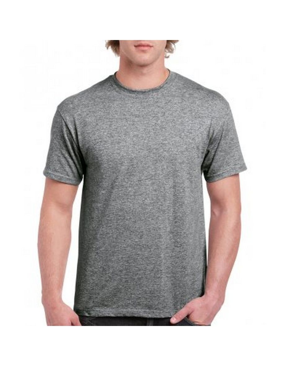 Gildan Mens Hammer Heavyweight T-Shirt - Graphite Heather - 2